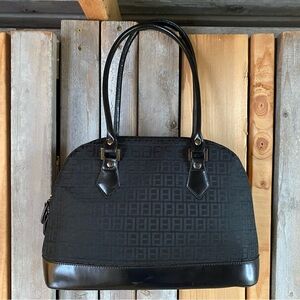 Vintage Black Monogram Handles Bag